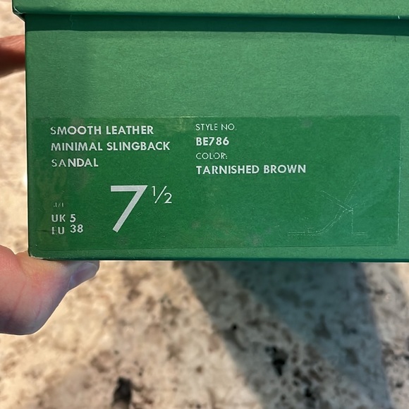 NIB J.Crew Lucie slingback block-heel sandals in leather brown BE786 - Picture 8 of 8